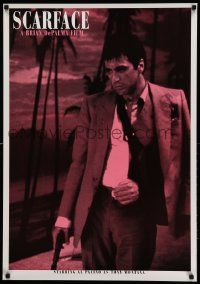 7g311 SCARFACE 25x36 commercial poster '90s Al Pacino as Tony Montana, Brian De Palma