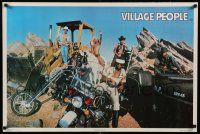 7g336 VILLAGE PEOPLE 23x34 commercial poster '78 great image of the band in their costumes!