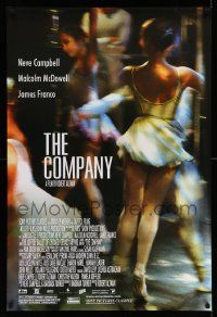 7g602 COMPANY DS 1sh '03 Robert Altman, Neve Campbell, cool image of ballet dancer!