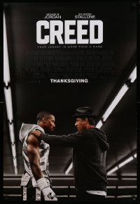 7g605 CREED advance DS 1sh '15 image of Sylvester Stallone as Rocky Balboa with Michael Jordan!