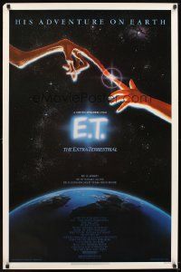 7g630 E.T. THE EXTRA TERRESTRIAL studio style 1sh '82 Steven Spielberg classic, John Alvin art!