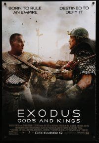 7g644 EXODUS: GODS & KINGS style D advance DS 1sh '14 Christian Bale as Moses, Joel Edgerton!