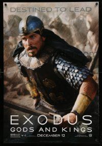 7g645 EXODUS: GODS & KINGS style E teaser DS 1sh '14 close-up of Christian Bale as Moses!