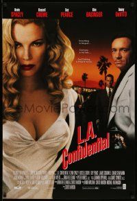 7g142 L.A. CONFIDENTIAL 27x40 video poster '97 Kevin Spacey, Russell Crowe, DeVito, Kim Basinger