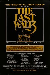 7g766 LAST WALTZ advance DS 1sh R02 Martin Scorsese, a rock concert that became a celebration!