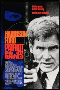 7g839 PATRIOT GAMES int'l DS 1sh '92 Harrison Ford is Jack Ryan, from Tom Clancy novel!