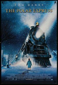 7g852 POLAR EXPRESS int'l advance DS 1sh '04 Tom Hanks, Robert Zemeckis, art of train by D. Chiang