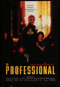 7g860 PROFESSIONAL 1sh '94 Luc Besson's Leon, Jean Reno with gun, young Natalie Portman!