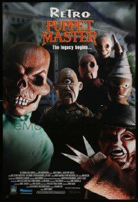 7g148 RETRO PUPPET MASTER 27x40 video poster '99 creepy horror image!