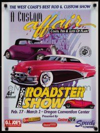 7g171 41ST ANNUAL PORTLAND ROADSTER SHOW 17x23 advertising poster '97 Multnomah Hot Rod Council!