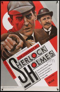 7g042 CASE-BOOK OF SHERLOCK HOLMES tv poster '91 Jeremy Brett, Edward Hardwicke by Paul Davis!