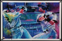 7g379 DEREK JETER 24x36 special '05 New York Yankees, great colorful art by Bill Lopa!