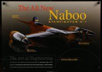 7g402 INDUSTRIAL LIGHT & MAGIC 2-sided 18x25 special '10s Star Wars, image of Naboo Starfighter!