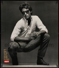 7g197 LEVI'S 31x36 advertising poster '82 blue jeans, great image of cool dude in shades!