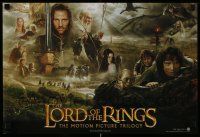 7g085 LORD OF THE RINGS TRILOGY mini poster '00s Peter Jackson, cool images of cast!