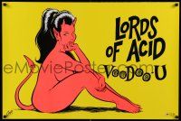7g106 LORDS OF ACID 24x36 music poster '94 Voodoo-U, devil-woman art by Chris Cooper!