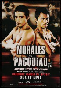 7g050 MORALES VS PACQUIAO tv poster '05 Erik Morales vs. Manny Pacquiao, boxing!