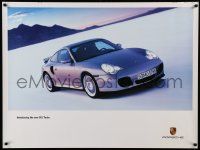 7g211 PORSCHE 30x40 German advertising poster '99 911 Turbo on Bonneville Salt Flats!