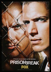 7g052 PRISON BREAK tv poster '07 Dominic Purcell, Wentworth Miller!