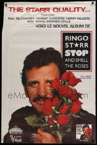 7g112 RINGO STARR 31x46 French music poster '81 best close up - Stop and Smell the Roses!