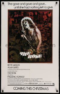 7g454 ROSE advance 20x32 special '79 Mark Rydell, Bette Midler in Janis Joplin biography!