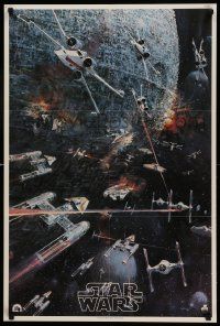 7g115 STAR WARS 22x33 music poster '77 George Lucas classic, John Berkey artwork, soundtrack!
