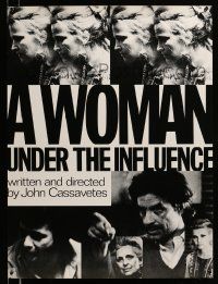 7g496 WOMAN UNDER THE INFLUENCE 24x33 special '74 Cassavetes, Gena Rowlands, cool design!