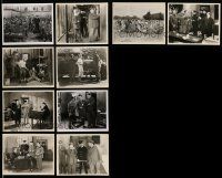 7h339 LOT OF 10 PARDON US R50S 8X10 STILLS R50s great images of Stan Laurel & Oliver Hardy!