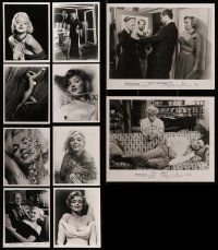 7h386 LOT OF 10 MARILYN MONROE REPRO 8X10 PHOTOS '80s wonderful portraits of the sexy star!