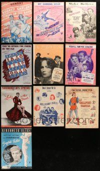 7h140 LOT OF 10 1940S SHEET MUSIC '40s great songs from a variety of different movies!