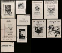 7h090 LOT OF 10 UNCUT PRESSBOOKS '60s-70s advertising images for a variety of different movies!