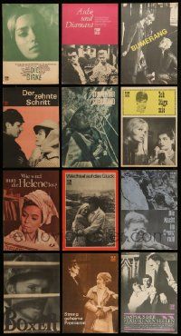 7h231 LOT OF 12 EAST GERMAN PROGRAMS '68 great images from a variety of different movies!