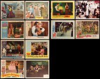 7h054 LOT OF 12 LOBBY CARDS '40s-70s great scenes from a variety of different movies!