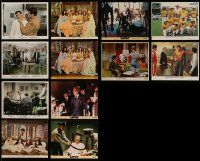 7h335 LOT OF 12 TONY CURTIS COLOR 8X10 STILLS AND MINI LOBBY CARDS '50s-70s great movie scenes!