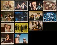 7h332 LOT OF 13 COLOR 8X10 STILLS AND MINI LOBBY CARDS '40s-70s scenes from a variety of movies!
