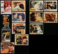 7h380 LOT OF 13 8X10 REPRO COLOR PHOTOS OF POSTERS AND LOBBY CARDS '80s great classic images!