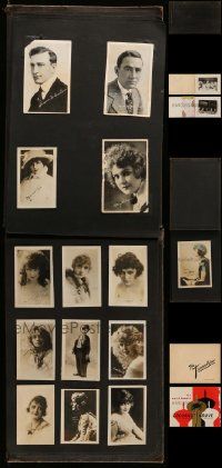 7h182 LOT OF 1 FAN PHOTO ALBUM AND MISCELLANEOUS ITEMS '20s-70s includes 30 fan photos & more!