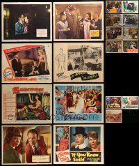 7h045 LOT OF 35 LOBBY CARDS '40s-60s great scenes from a variety of different movies!