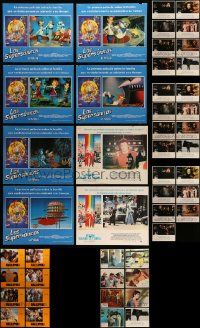 7h041 LOT OF 47 EXPORT SPANISH LOBBY CARDS '80s-90s complete & incomplete sets of scenes!