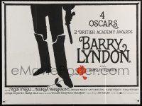 7j121 BARRY LYNDON awards British quad '75 Stanley Kubrick, O'Neal, great art by Joineau Bourduge!