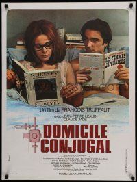 7j385 BED & BOARD French 24x32 '70 Francois Truffaut's Domicile conjugal, Jean-Pierre Leaud