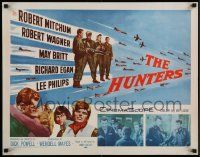 7k125 HUNTERS 1/2sh '58 jet pilot drama, Robert Mitchum & Robert Wagner, May Britt!