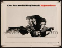7k154 MAGNUM FORCE 1/2sh '73 great montage of Dirty Harry Clint Eastwood with huge gun in motion!