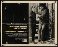 7k163 MIDNIGHT COWBOY 1/2sh '69 Dustin Hoffman, Jon Voight, John Schlesinger classic!