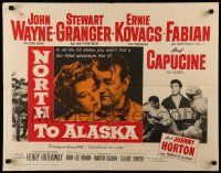 7k180 NORTH TO ALASKA 1/2sh R64 John Wayne & sexy Capucine, in the Yukon, Johnny Horton sings!