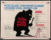 7k211 RETURN OF THE PINK PANTHER 1/2sh '75 Peter Sellers as Inspector Jacques Clouseau!
