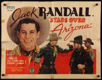 7k235 STARS OVER ARIZONA 1/2sh '37 Jack Randall, new singing cowboy star, cool artwork!