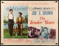 7k245 TENDER YEARS 1/2sh '48 minister Joe E. Brown hand-in-hand with son & cool Boxer fighting dog