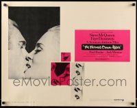 7k252 THOMAS CROWN AFFAIR 1/2sh '68 best kiss close up of Steve McQueen & sexy Faye Dunaway!