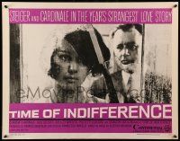 7k256 TIME OF INDIFFERENCE 1/2sh '66 close up of sexy Claudia Cardinale & sleeping Rod Steiger!